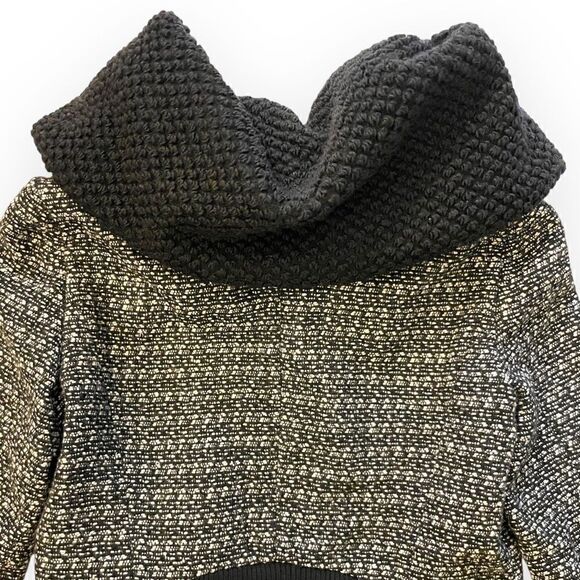 PLASTIC ISLAND Lambswool Blend Cropped Jacket & Emphasized Oversized Collar |S| - Picture 6 of 9